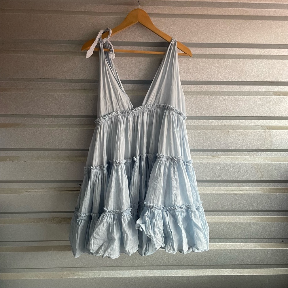 Innika Choo Che Pas ramie tiered mini dress